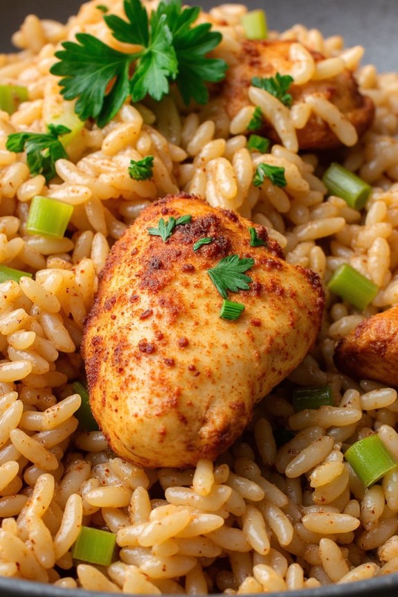 hearty cajun chicken rice