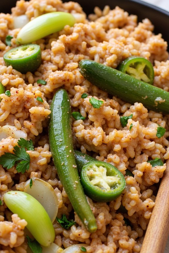 hearty cajun pork rice