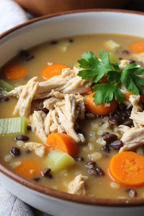 hearty chicken wild rice soup