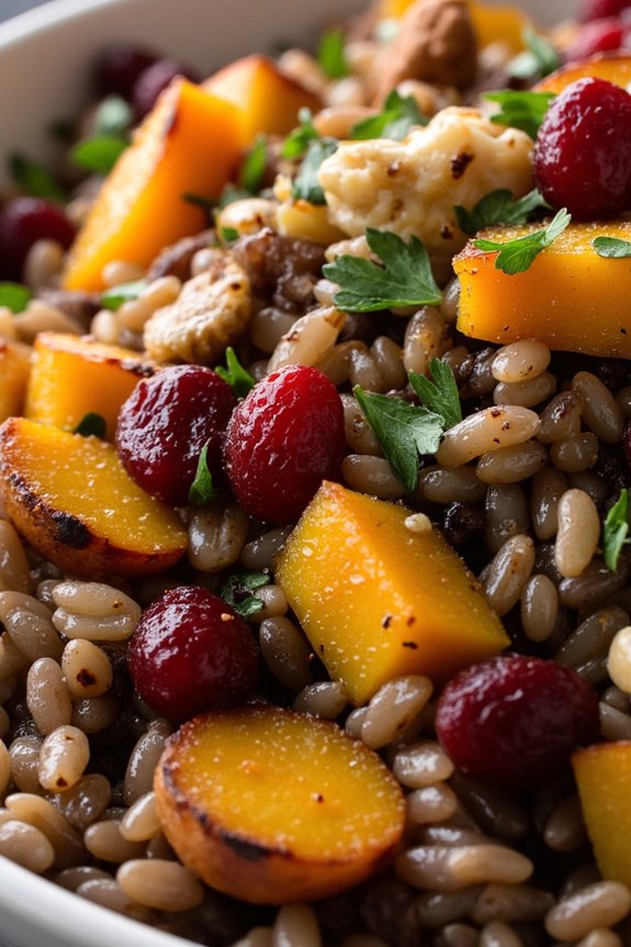 hearty fall vegetable pilaf