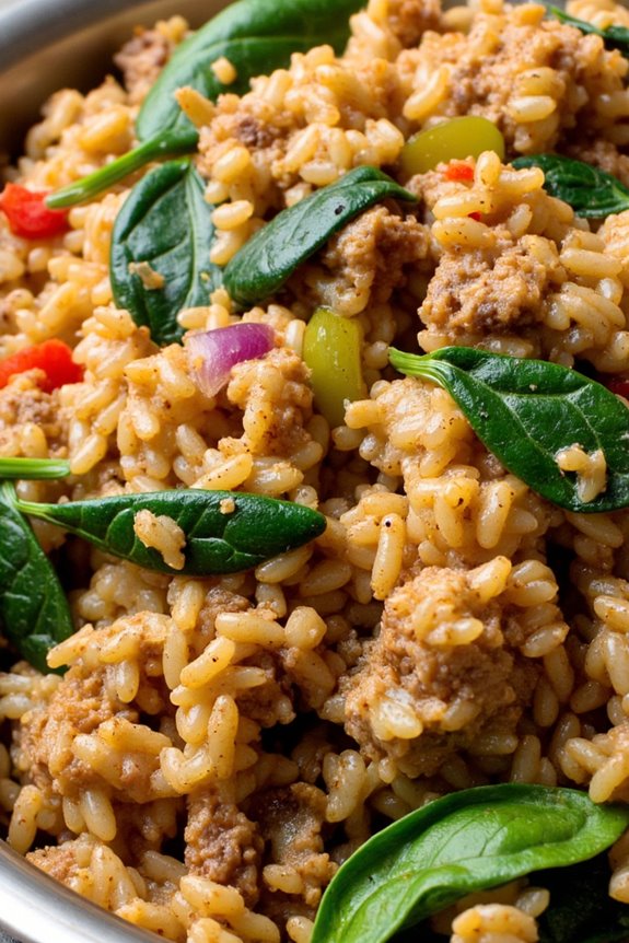 hearty ground beef rice