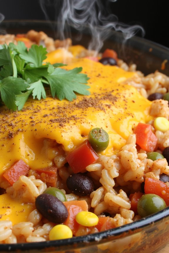 hearty mexican rice casserole