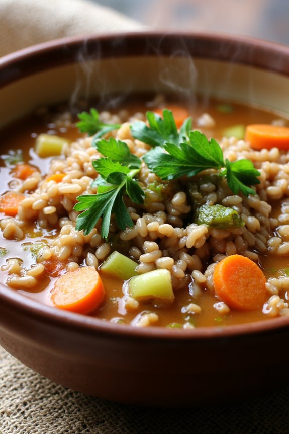hearty slow cooked soup