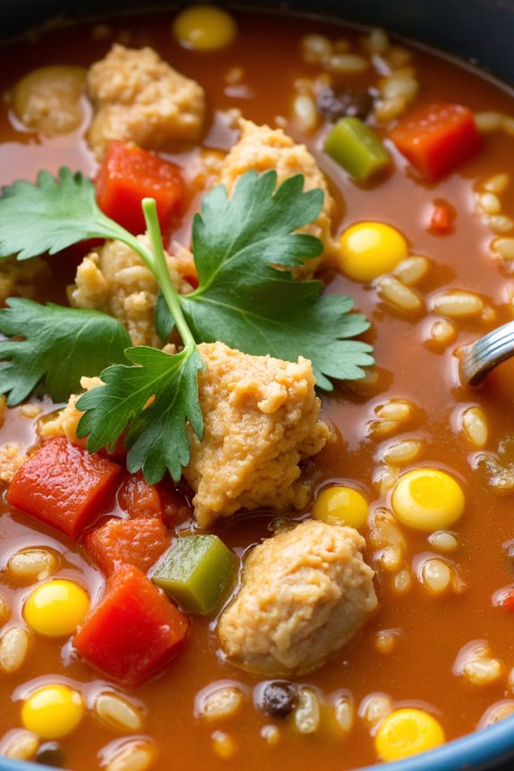 hearty southwest chicken soup