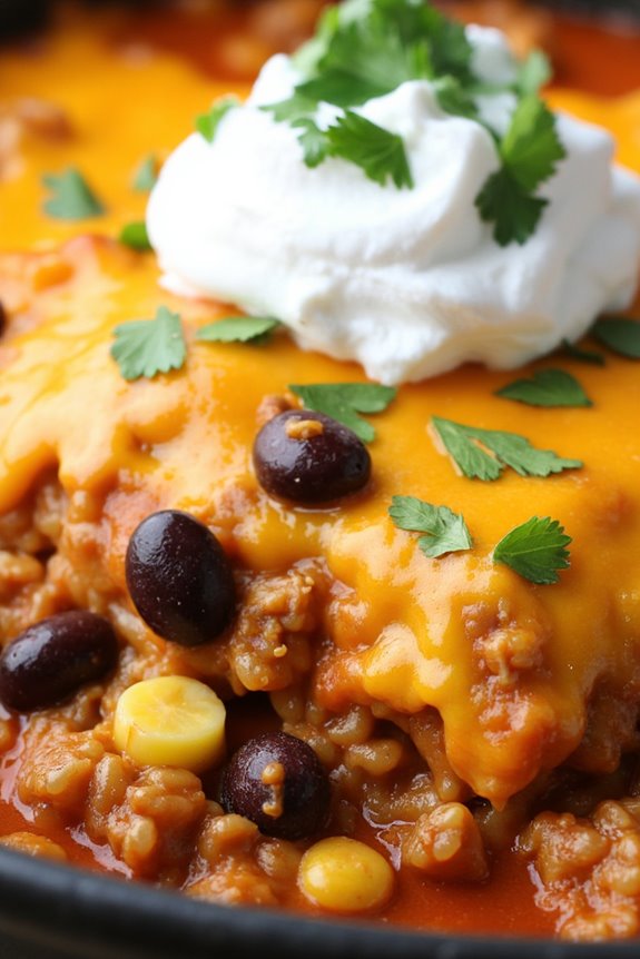 hearty southwestern beef casserole