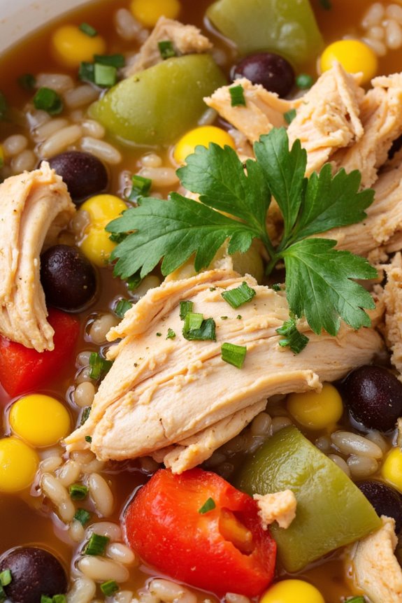 hearty southwestern chicken soup