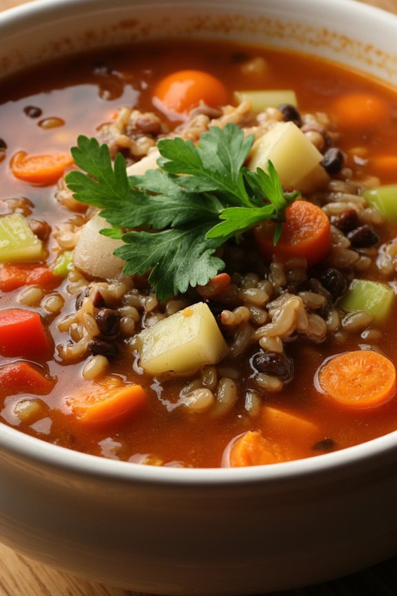 hearty spicy lentil soup