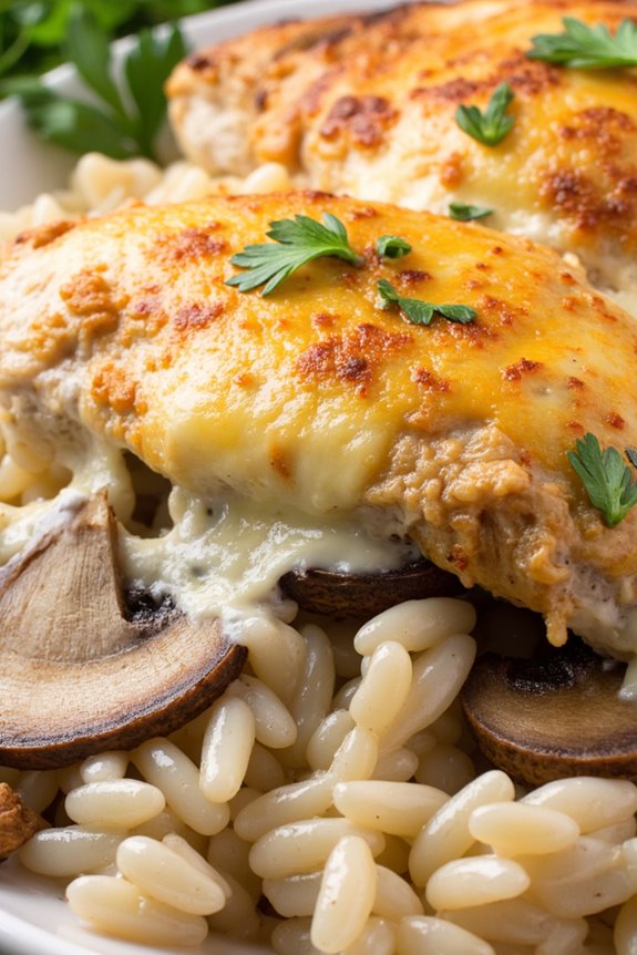 hearty swiss chicken casserole