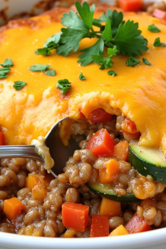 hearty vegetarian crockpot casserole