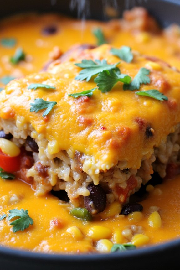 hearty vegetarian taco casserole