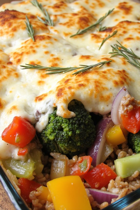 hearty wild rice casserole