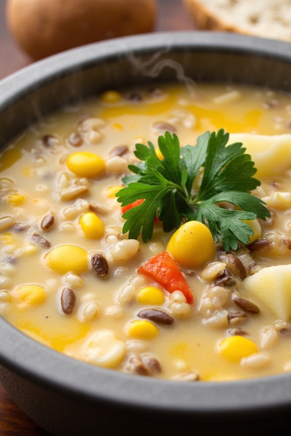 hearty wild rice chowder