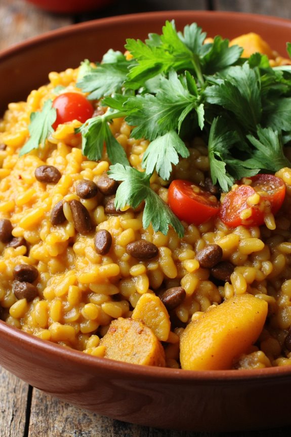 hearty wild rice curry