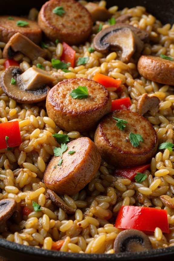 hearty wild rice skillet