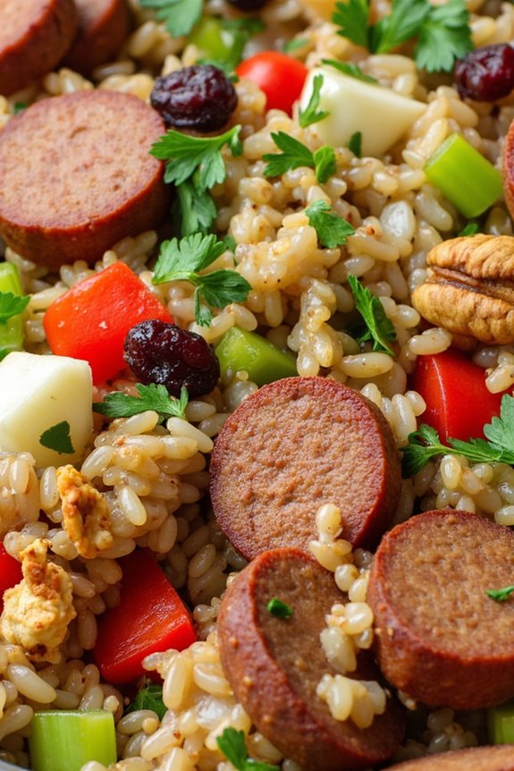 hearty wild rice stuffing