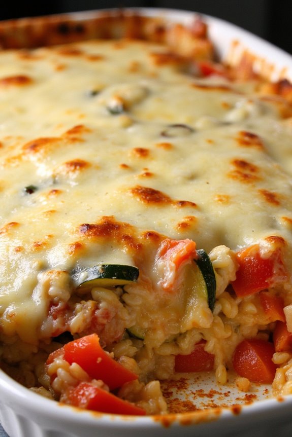 hearty zucchini tomato casserole