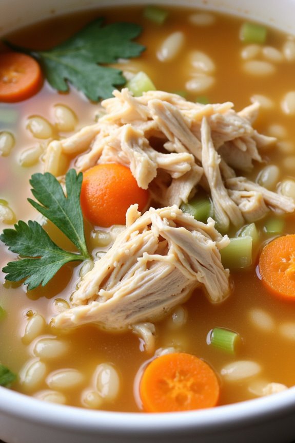 herb infused chicken wild rice soup