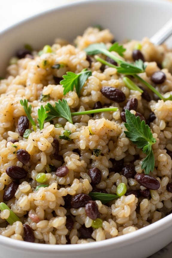 herb infused rice quinoa blend