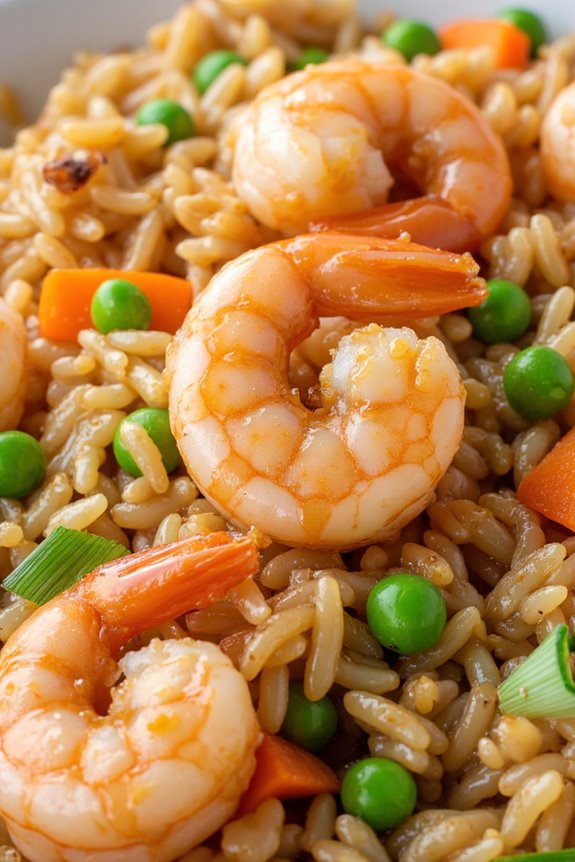 honey garlic shrimp fried rice