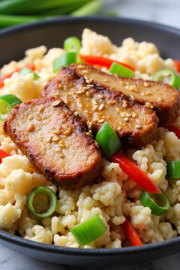 keto cauliflower pork fried rice