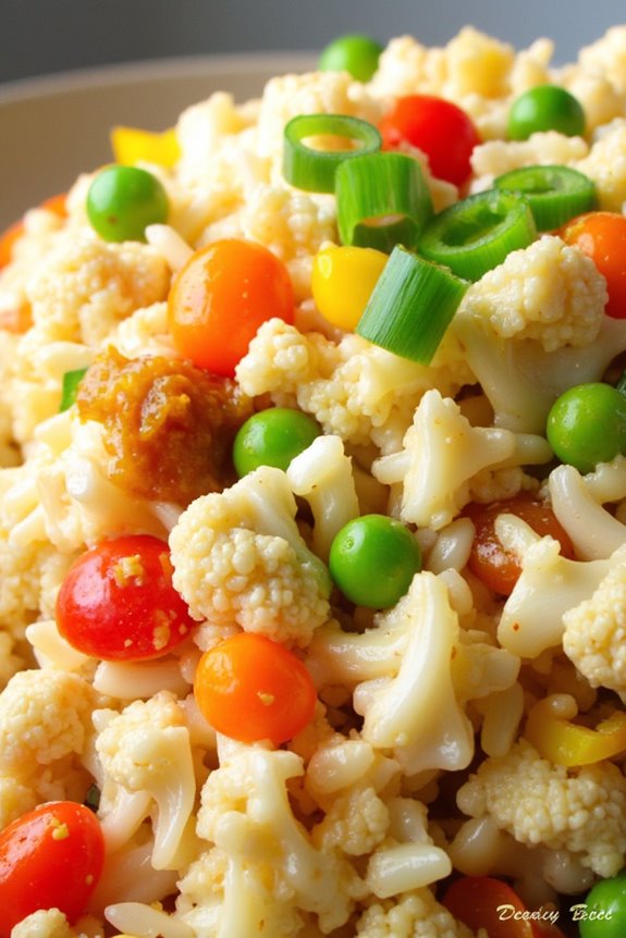 keto friendly cauliflower fried rice