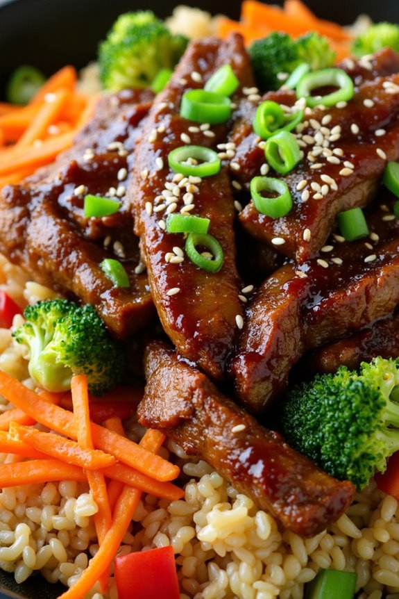 keto teriyaki beef fried rice