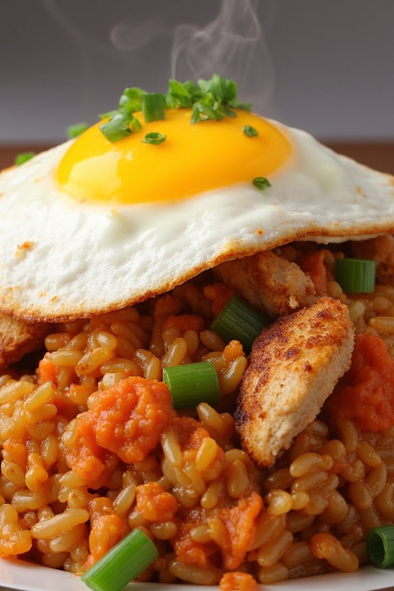 kimchi chicken fried rice