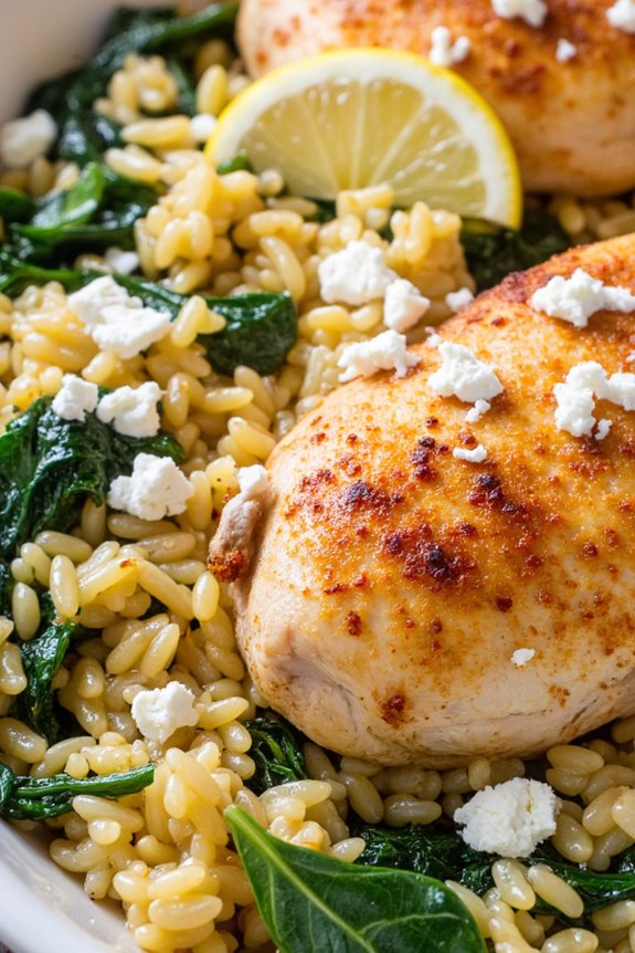 lemon chicken rice casserole