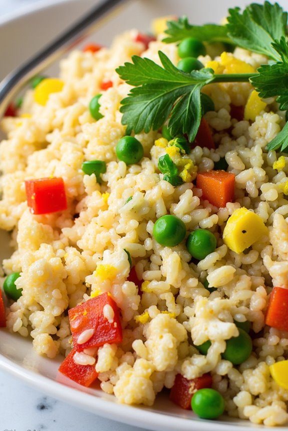lemon herb cauliflower fried rice