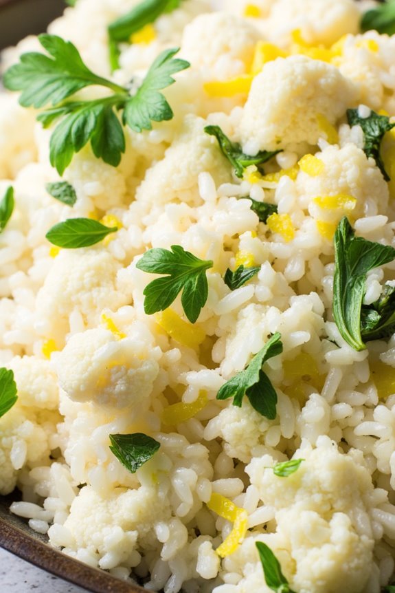 lemon herb cauliflower rice
