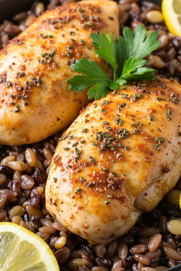 lemon herb chicken bake