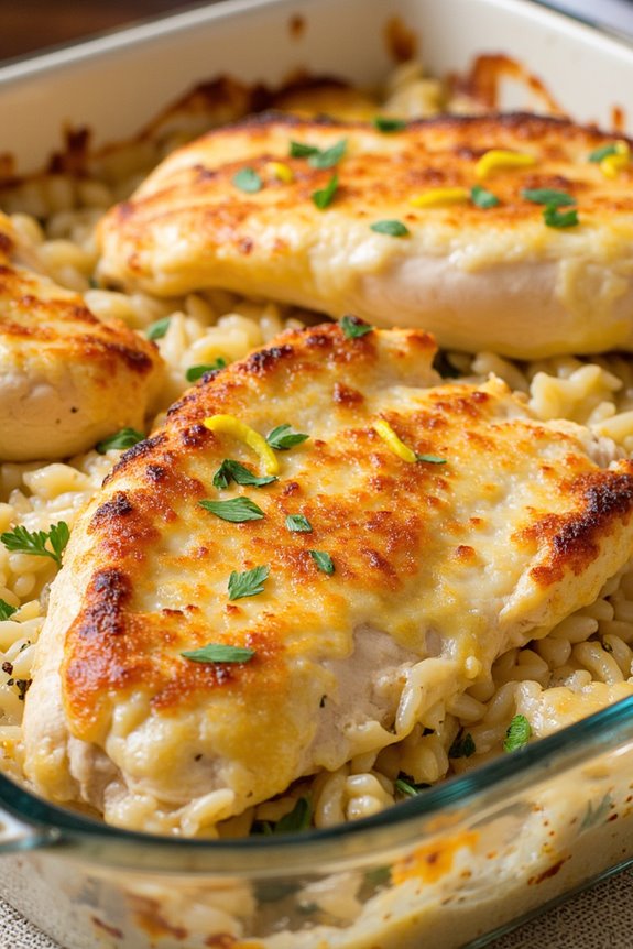 lemon herb chicken casserole