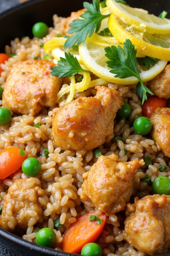 lemon herb chicken fried rice