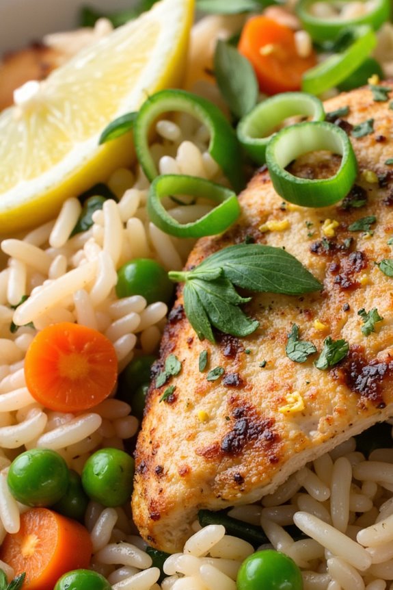 lemon herb chicken fried rice