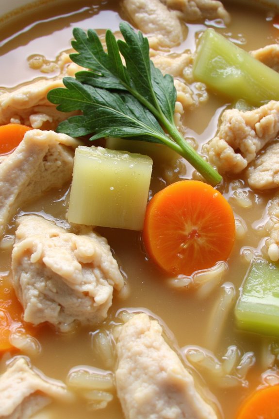 lemon herb chicken soup