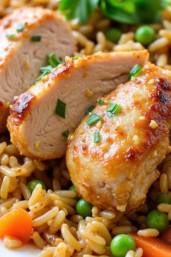 lemon herb pork chop fried rice