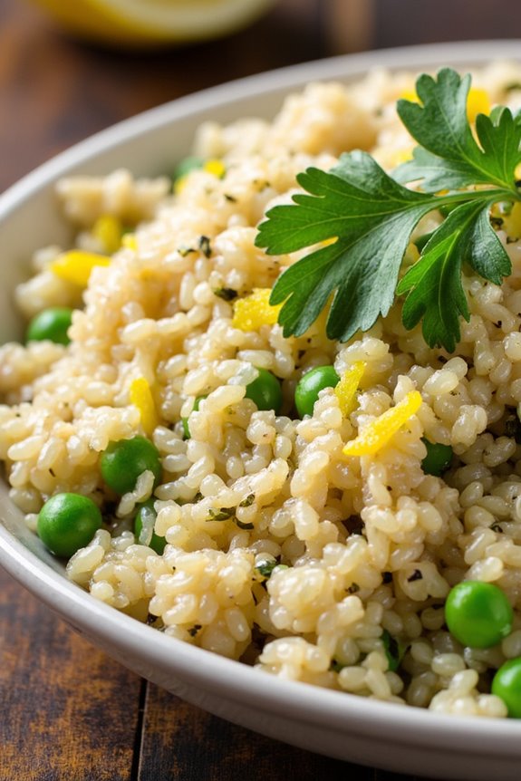 lemon herb quinoa rice medley
