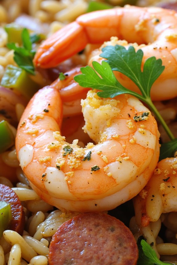 lemon herb shrimp rice
