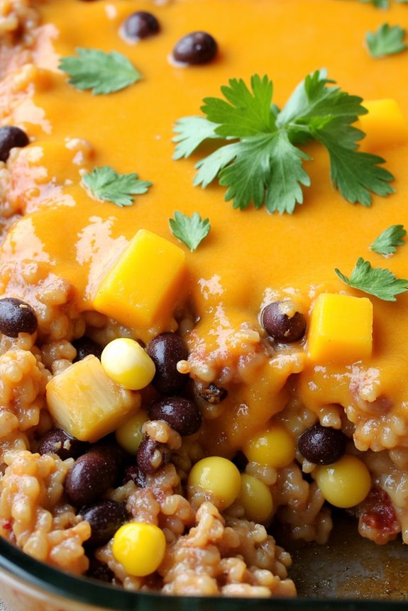 mango black bean casserole delight