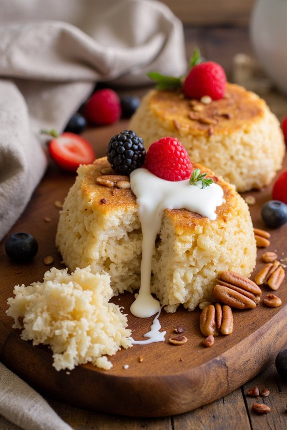 maple pecan rice cakes