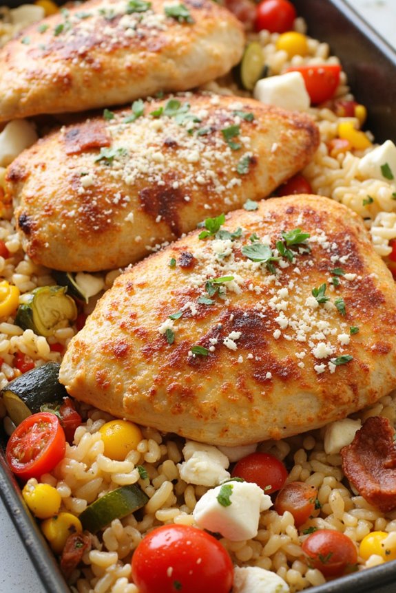 mediterranean chicken bacon casserole