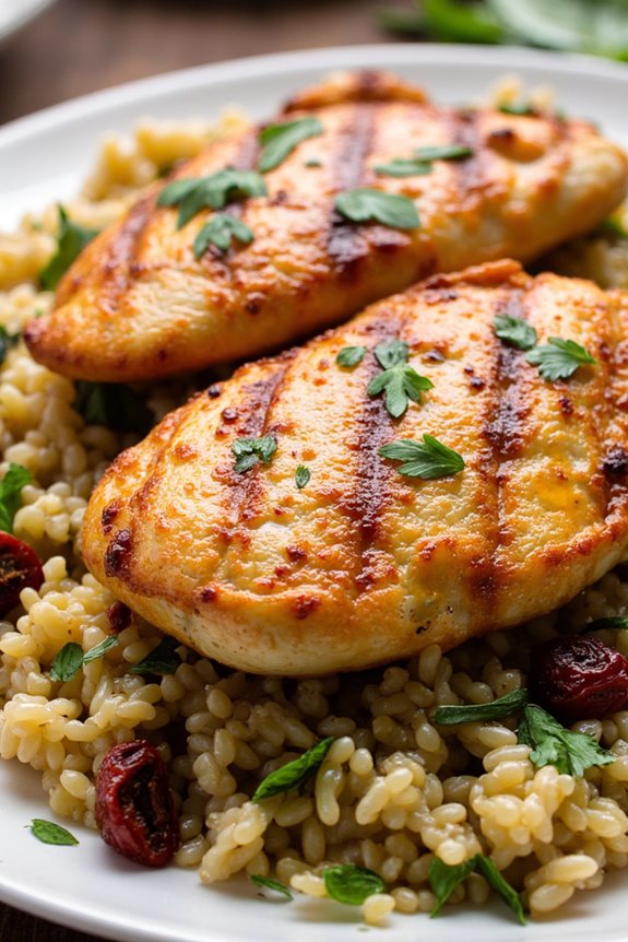mediterranean chicken quinoa dish