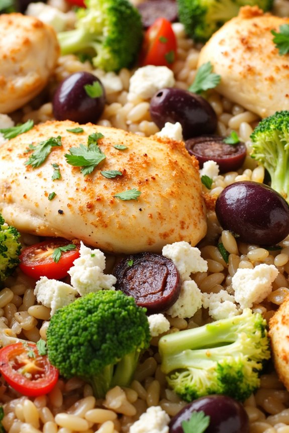 mediterranean chicken rice casserole