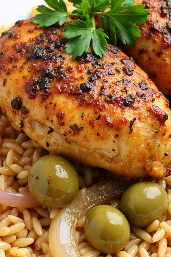 mediterranean chicken rice pilaf