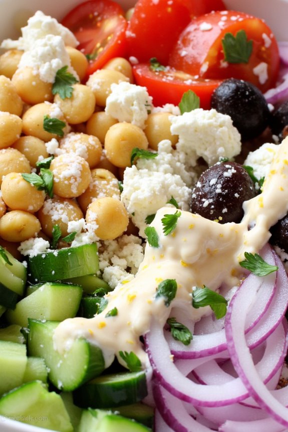 mediterranean rice cake bowl