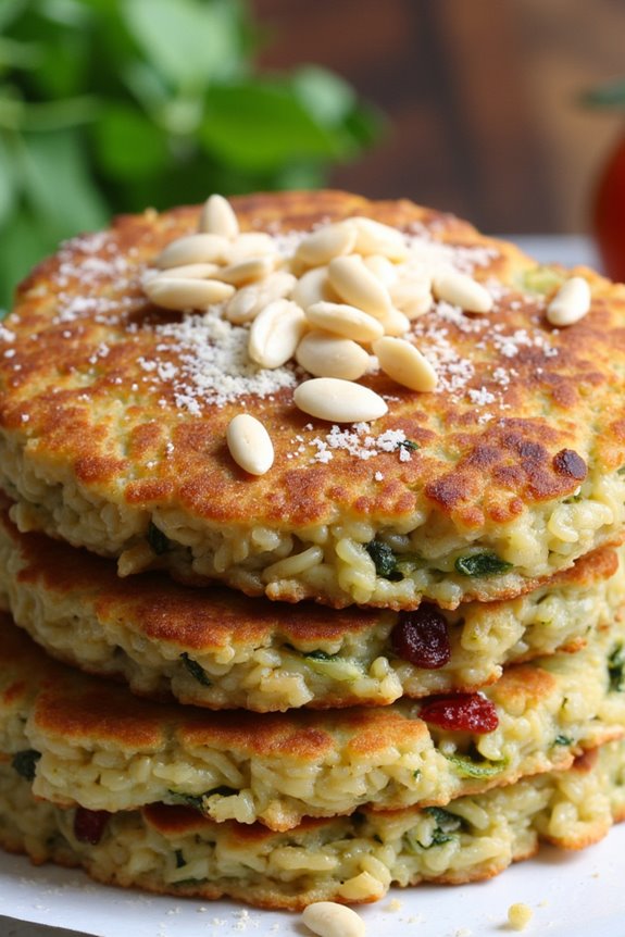 mediterranean rice cake delight