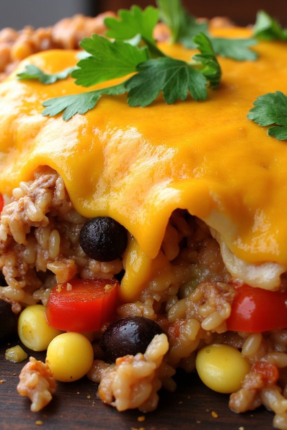 mexican beef rice casserole
