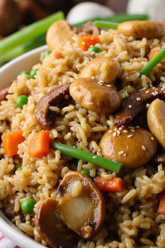 mushroom fried rice recipe