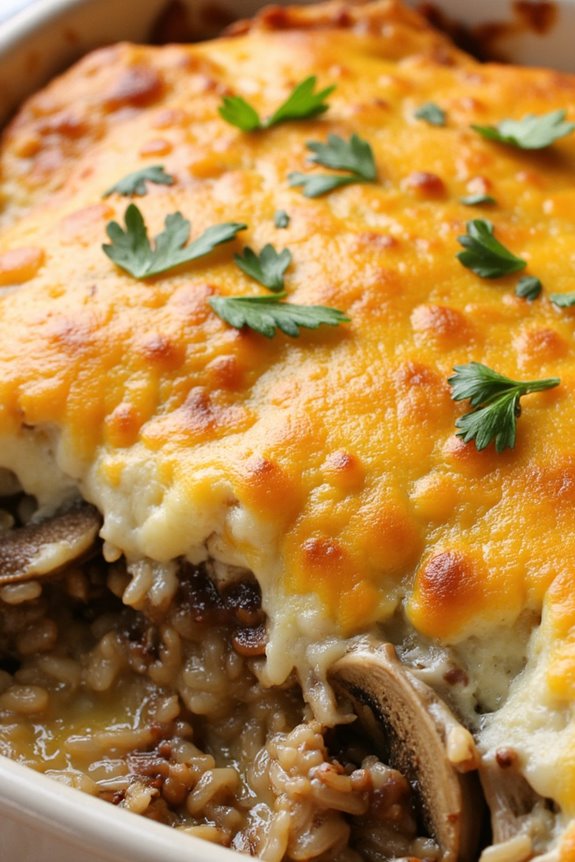 mushroom wild rice casserole recipe