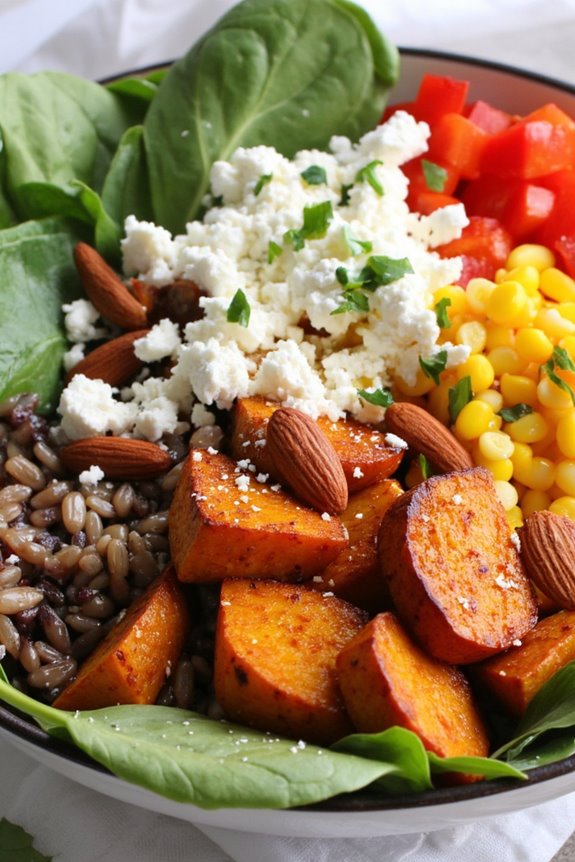 nourishing sweet potato bowl